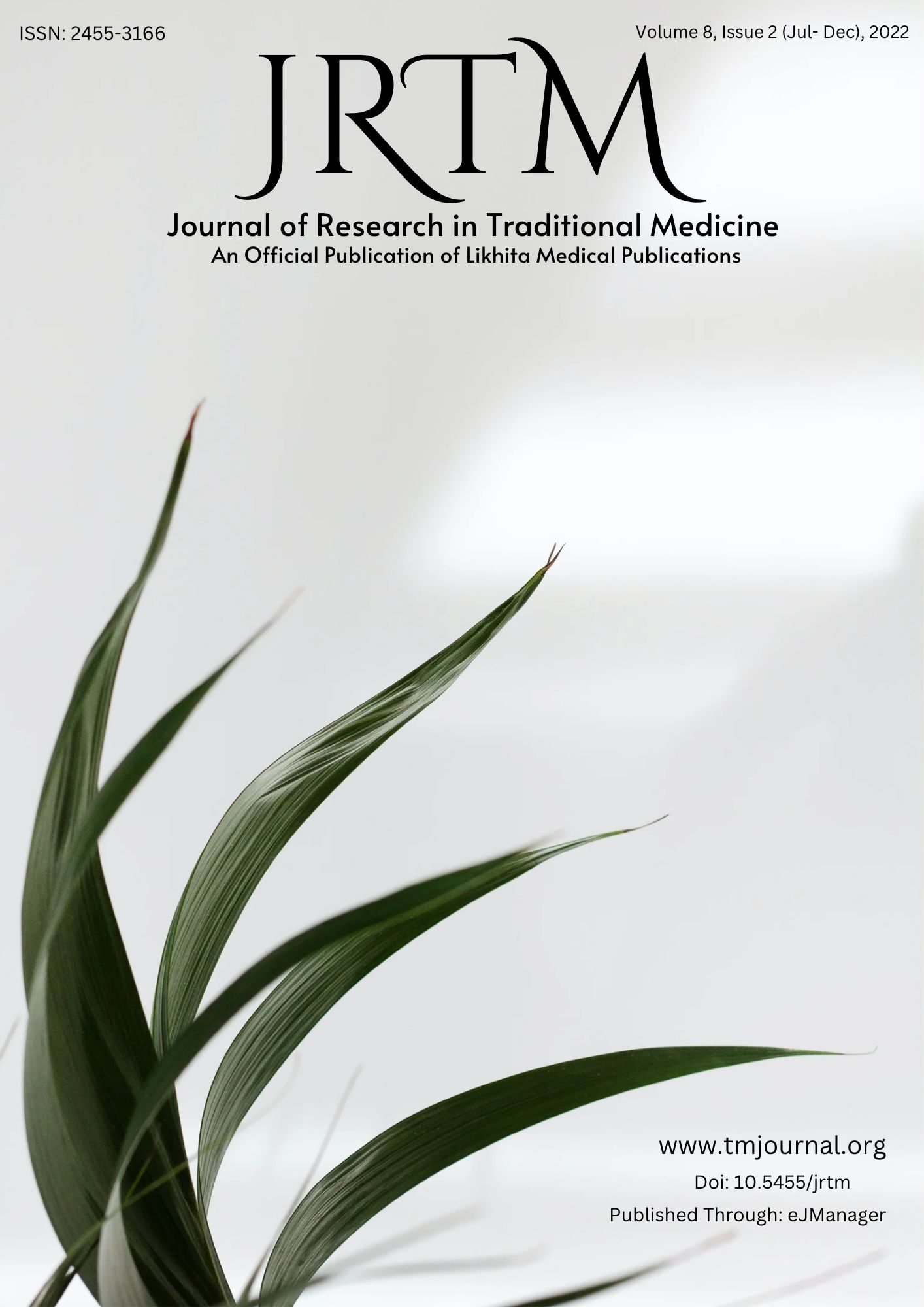 JOURNAL OF RESEARCH IN TRADITIONAL MEDICINE